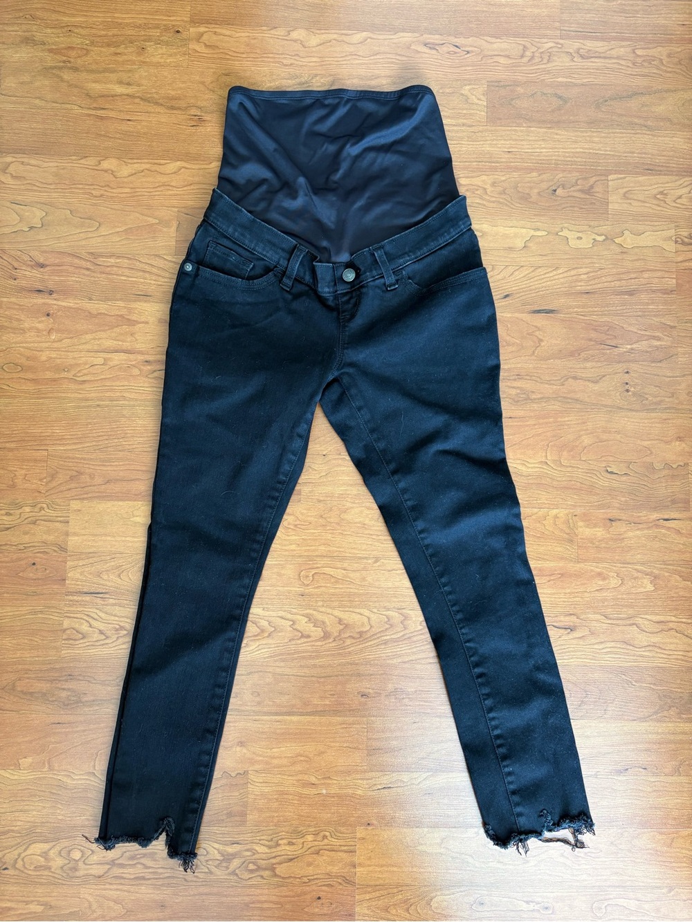 Abercrombie & Fitch Black Maternity Skinny Jeans with Belly Panel